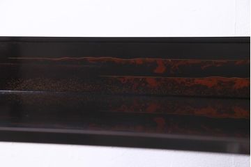 ビンテージ　国産工芸家具　漆塗り・螺鈿細工　上質な和の雰囲気漂う茶棚(飾り棚、収納棚、ヴィンテージ)(R-037788)