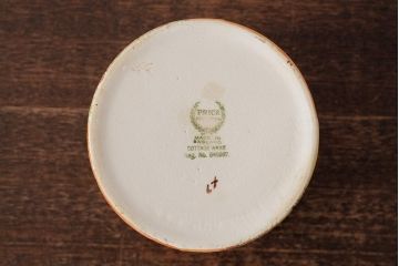 ヴィンテージ雑貨　イギリス　Price & Kensington(プライス&ケンジントン)　Cottage Ware　ビスケットポット(ジャー、小物入れ、ビンテージ)(R-037789)