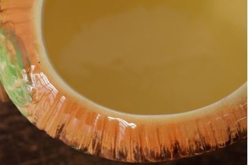 ヴィンテージ雑貨　イギリス　J.SHAW & SON　コテージ型のビスケットポット(ジャー、小物入れ、ビンテージ)(R-037790)