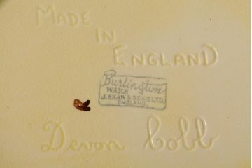 ヴィンテージ雑貨　イギリス　J.SHAW & SON　コテージ型のビスケットポット(ジャー、小物入れ、ビンテージ)(R-037790)