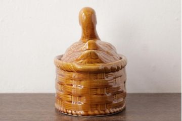 ヴィンテージ雑貨　イギリス　アヒルの卵入れ(小物入れ、ポット、ビンテージ)(R-037791)