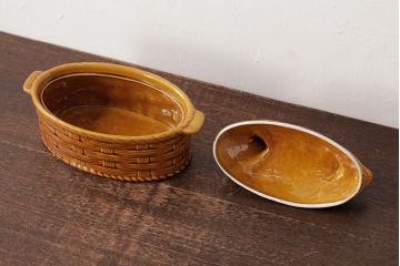 ヴィンテージ雑貨　イギリス　アヒルの卵入れ(小物入れ、ポット、ビンテージ)(R-037791)