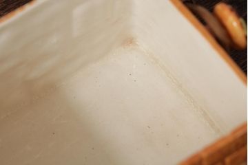 ヴィンテージ雑貨　イギリス　コテージ型のビスケットポット(ジャー、小物入れ、ビンテージ)(R-037792)