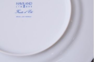 中古　リモージュ　HAVILAND(アビランド)　フリュイエテ　エメラルド　プレート(皿)(R-037794)