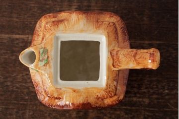 ヴィンテージ雑貨　イギリスビンテージ　コテージスタイルの可愛らしいコーヒーポット(ティーポット)(R-037799)
