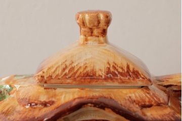 ヴィンテージ雑貨　イギリスビンテージ　コテージスタイルの可愛らしいコーヒーポット(ティーポット)(R-037799)