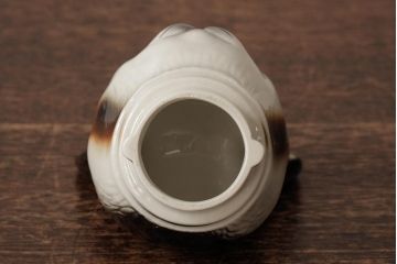 ヴィンテージ雑貨　イギリスビンテージ　Tony wood(トニーウッド)　三毛猫型のティーポット(ネコ型ポット、茶器)(R-037802)