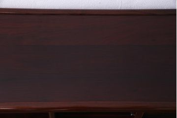 ビンテージ家具　指物家具　紫檀と漆が上品さ醸し出す茶棚(収納棚、飾り棚)(R-037809)