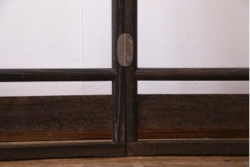 アンティーク家具　桑材　和風インテリアにおすすめなフック付きの便利な衣桁(着物掛け、ハンガーラック)