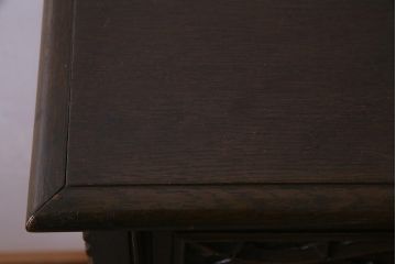 ビンテージ家具　神戸洋家具老舗たかねや製　オーク材　クラシカルな意匠がおしゃれなチェスト(引き出し、永田良介、ヴィンテージ)(R-037815)