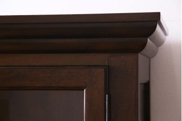 中古　松本民芸家具　特注品!F型食器棚　和洋折衷スタイルにおすすめの食器棚(カップボード、キャビネット、収納棚)(R-037817)