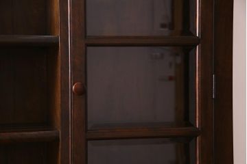 中古　松本民芸家具　特注品!F型食器棚　和洋折衷スタイルにおすすめの食器棚(カップボード、キャビネット、収納棚)(R-037817)