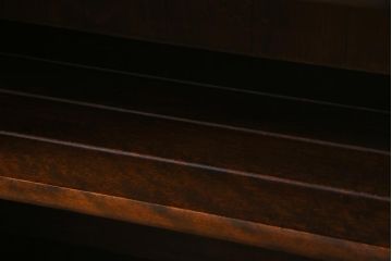 中古　松本民芸家具　特注品!F型食器棚　和洋折衷スタイルにおすすめの食器棚(カップボード、キャビネット、収納棚)(R-037817)