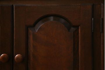 中古　松本民芸家具　特注品!F型食器棚　和洋折衷スタイルにおすすめの食器棚(カップボード、キャビネット、収納棚)(R-037817)