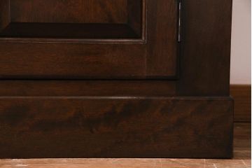 中古　松本民芸家具　特注品!F型食器棚　和洋折衷スタイルにおすすめの食器棚(カップボード、キャビネット、収納棚)(R-037817)