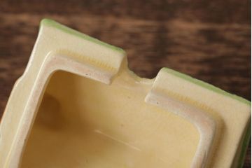 ヴィンテージ雑貨　イギリス　Keele St. Pottery(KSP)　COTTAGEWARE(コテージウェア)　ミルクジャグ&シュガーポット(クリーマー、ビンテージ)(R-037820)