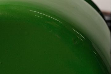 ヴィンテージ雑貨　ポーランド製　レトロなグリーンがおしゃれなホーローケトル(キッチン雑貨、やかん、ビンテージ)(R-037821)