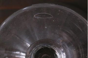 アンティーク雑貨　大正期　無色吹きガラス氷コップ3点セット(R-037823)