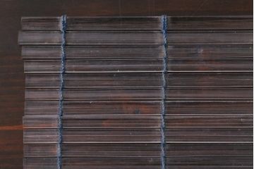 アンティーク雑貨　大正期　ガラス簾　コースター5枚(すだれ)(R-037824)