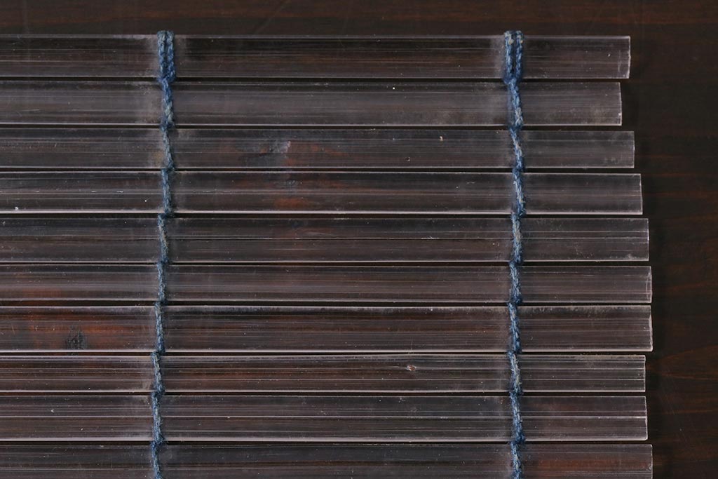 アンティーク雑貨　大正期　ガラス簾　コースター5枚(すだれ)(R-037824)