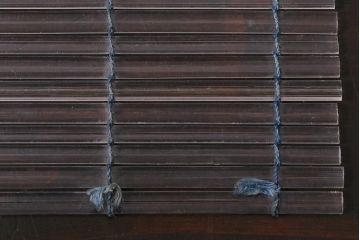 アンティーク雑貨　大正期　ガラス簾　コースター5枚(すだれ)(R-037824)