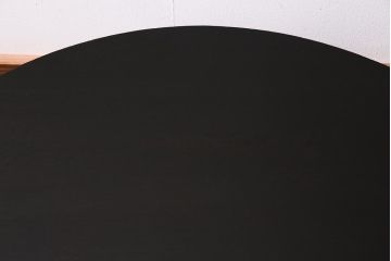 アンティーク家具　和製アンティーク　昭和初期　栓材　味のあるレトロな丸ちゃぶ台(折り畳み式テーブル、ローテーブル、座卓)(R-037832)