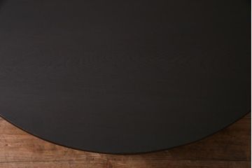アンティーク家具　和製アンティーク　昭和初期　栓材　味のあるレトロな丸ちゃぶ台(折り畳み式テーブル、ローテーブル、座卓)(R-037832)