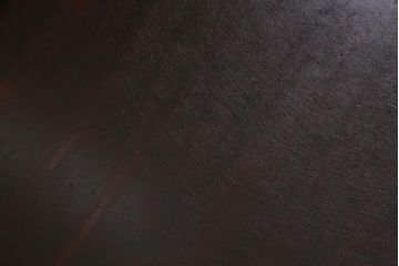 レトロ家具　和製アンティーク　鎌倉彫りが珍しい丸ちゃぶ台(折り畳み式テーブル、ローテーブル、座卓)(R-037833)
