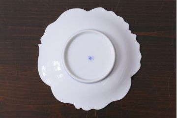 アンティーク雑貨　オールド香蘭社　金彩花蝶図　小皿3枚(変形皿)(R-037838)