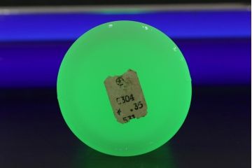 アンティーク雑貨　昭和初期　ウランミルクガラス　調味料入れ(キッチン雑貨)(R-037844)