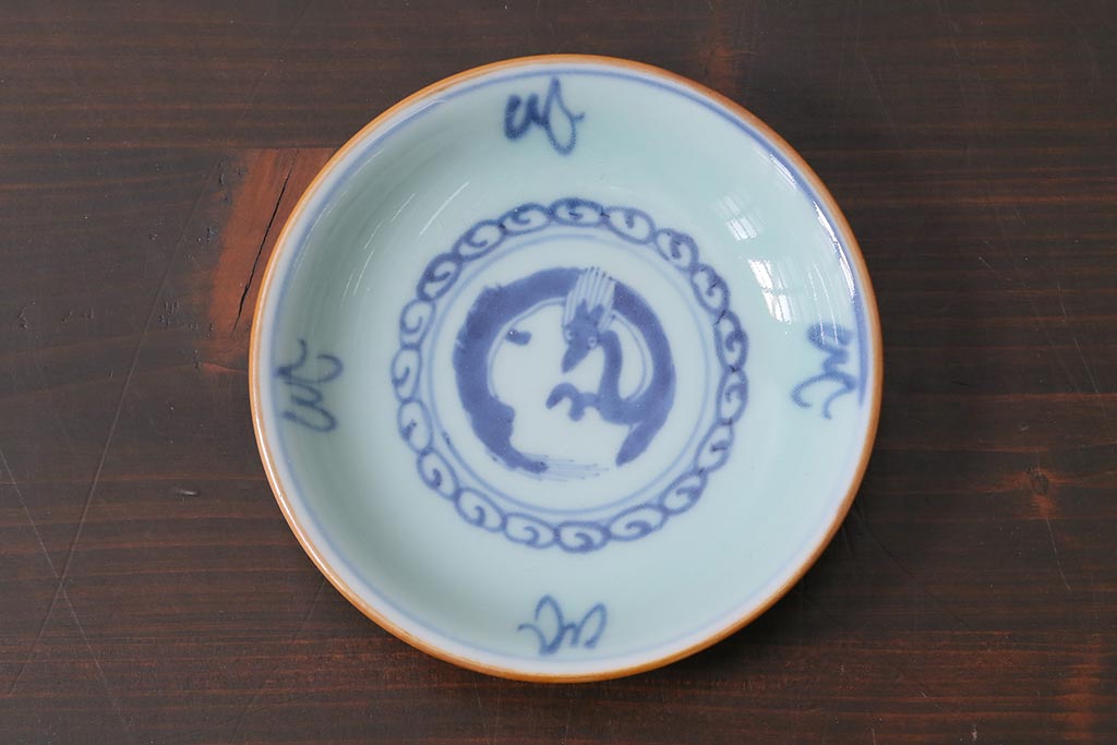 アンティーク雑貨　江戸期　萬歴年製　小皿2枚(和食器)(R-037846)