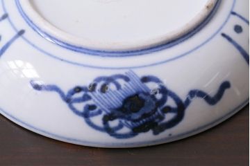 アンティーク雑貨　江戸期　角福　染付小皿2枚セット(和食器)(R-037852)です。