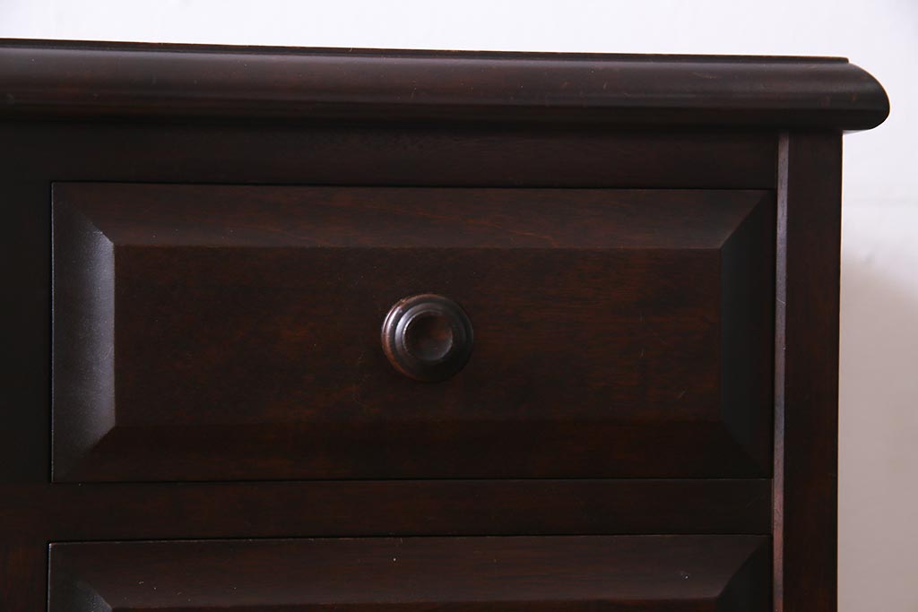 中古　北海道民芸家具　特注品!　縦型タイプが取り入れやすい整理箱(チェスト)(R-037853)