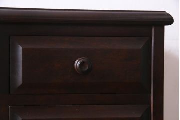 中古　北海道民芸家具　特注品!　縦型タイプが取り入れやすい整理箱(チェスト)(R-037853)