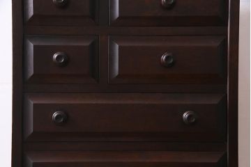 中古　北海道民芸家具　特注品!　縦型タイプが取り入れやすい整理箱(チェスト)(R-037853)