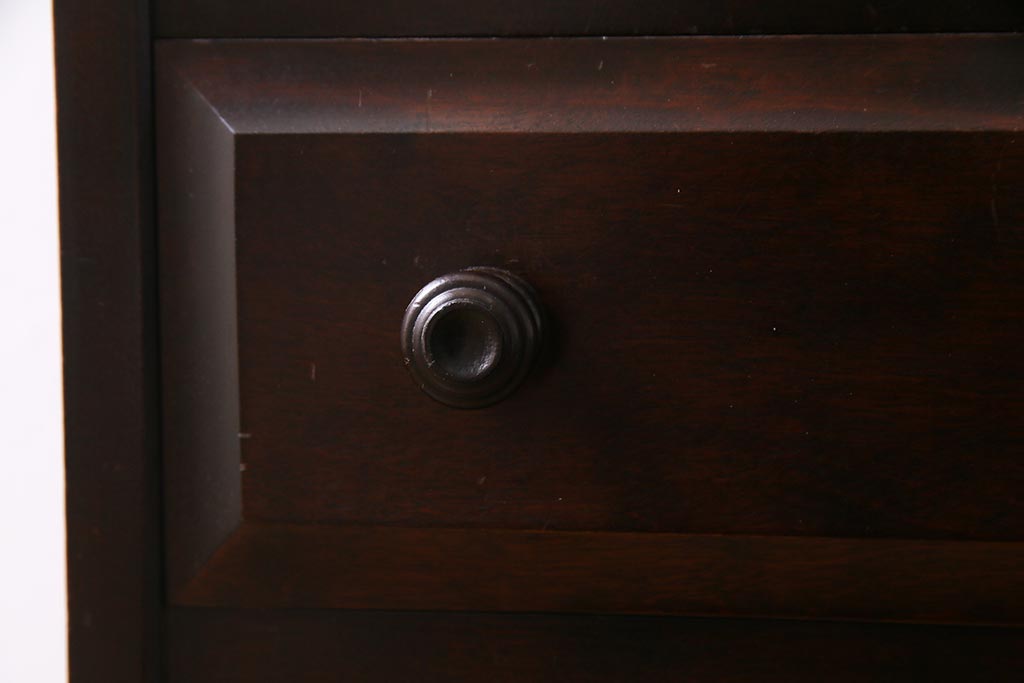 中古　北海道民芸家具　特注品!　縦型タイプが取り入れやすい整理箱(チェスト)(R-037853)