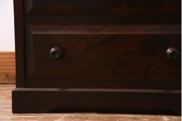 中古　北海道民芸家具　特注品!　縦型タイプが取り入れやすい整理箱(チェスト)(R-037853)