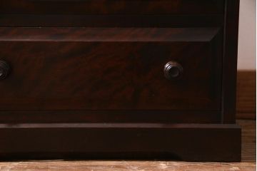 中古　北海道民芸家具　特注品!　縦型タイプが取り入れやすい整理箱(チェスト)(R-037853)