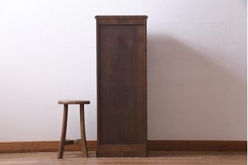 中古　北海道民芸家具　特注品!　縦型タイプが取り入れやすい整理箱(チェスト)(R-037853)