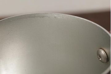 ヴィンテージ雑貨　イギリス製　SONA社　木製の取っ手が可愛らしいアルミポット(ティーポット、コーヒーポット、ビンテージ)(R-037861)