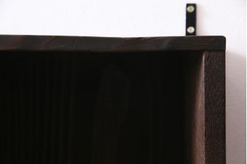 ラフジュ工房オリジナル　古材リメイク家具　スタイリッシュな収納が叶う壁掛けマス目棚(壁掛け収納棚、ウォールラック)(R-037871)