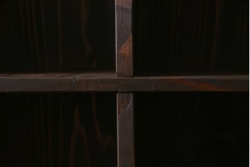 ラフジュ工房オリジナル　古材リメイク家具　スタイリッシュな収納が叶う壁掛けマス目棚(壁掛け収納棚、ウォールラック)(R-037871)