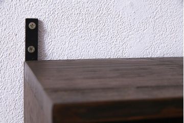 ラフジュ工房オリジナル　古材リメイク家具　スタイリッシュな収納が叶う壁掛けマス目棚(壁掛け収納棚、ウォールラック)(R-037871)