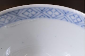アンティーク雑貨　江戸期　色絵蓋付茶碗3個(伊万里)(R-037874)