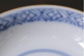 アンティーク雑貨　江戸期　色絵蓋付茶碗2個(伊万里)(R-037876)