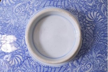 アンティーク雑貨　大正期　龍文　印判蓋茶碗3点セット(R-037882)