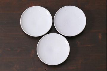 アンティーク雑貨　大正期　龍文　印判蓋茶碗3点セット(R-037882)