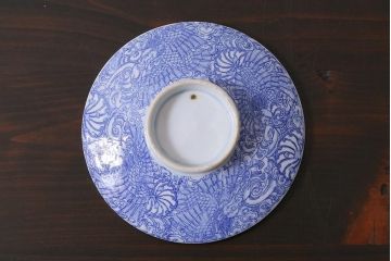 アンティーク雑貨　大正期　龍文　印判蓋茶碗3点セット(R-037884)