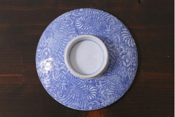 アンティーク雑貨　大正期　龍文　印判蓋茶碗3点セット(R-037886)