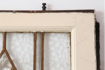 アンティーク建具　イギリスアンティーク　シャビーな雰囲気がおしゃれな木製吊り下げ戸(引き戸、建具)(R-037887)